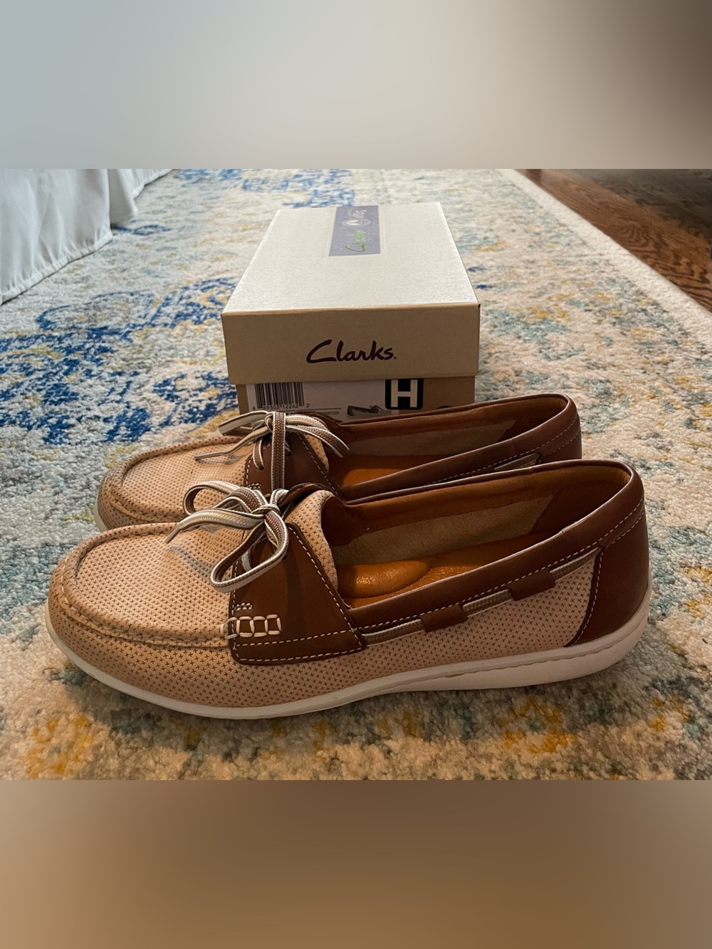 Clarks Women's Leather Slip-On Shoes